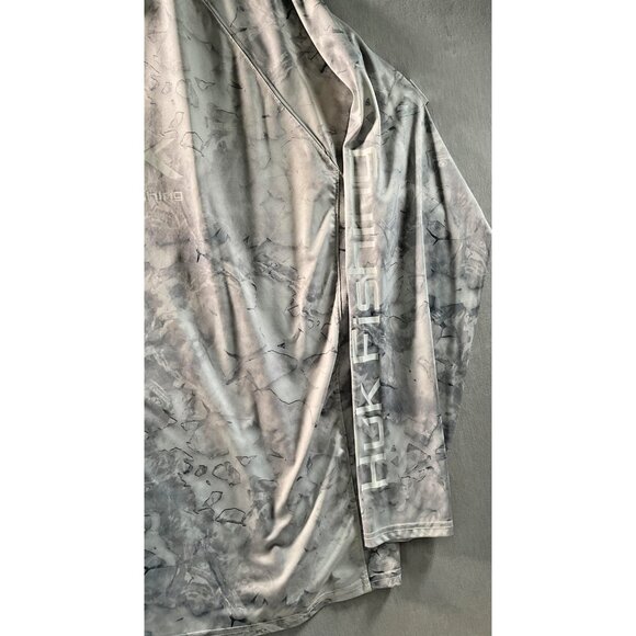 Huk Performance Fishing Shirt Mens 3XL Gray Camo Long Sleeve UPF Outdoor XXL - Picture 2 of 3